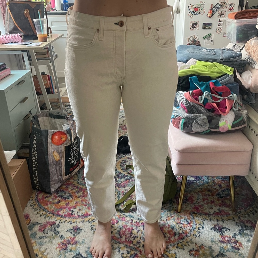 Rag + Bone Ecru Rosa Boyfriend Jeans